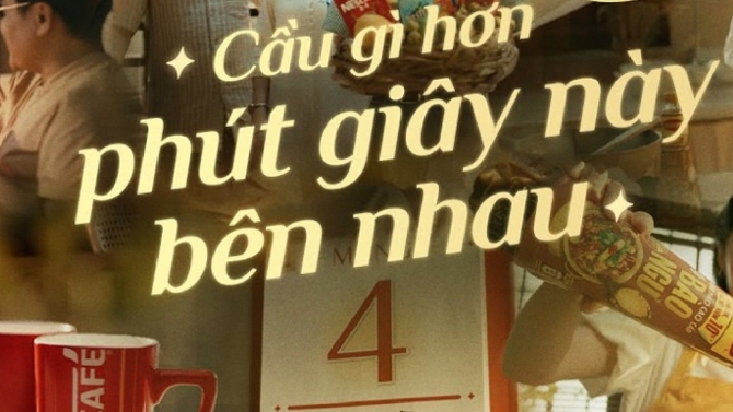 Viết PR v&agrave; tạo poster dự &aacute;n Cầu G&igrave; Hơn Ph&uacute;t Gi&acirc;y n&agrave;y B&ecirc;n Nhau của Nestle