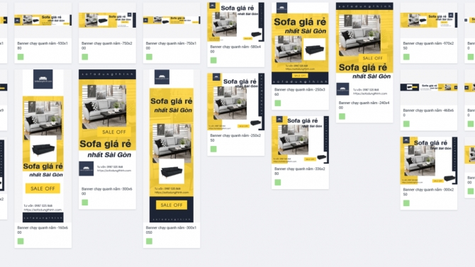 Thiết kế bộ GDN cho website b&aacute;n sofa