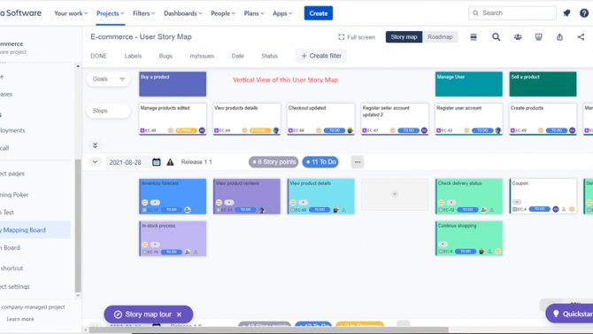 Agile User Story Maps, Roadmaps & Persona for Jira