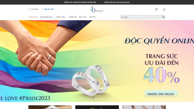Website Trang sức Bảo Ngọc