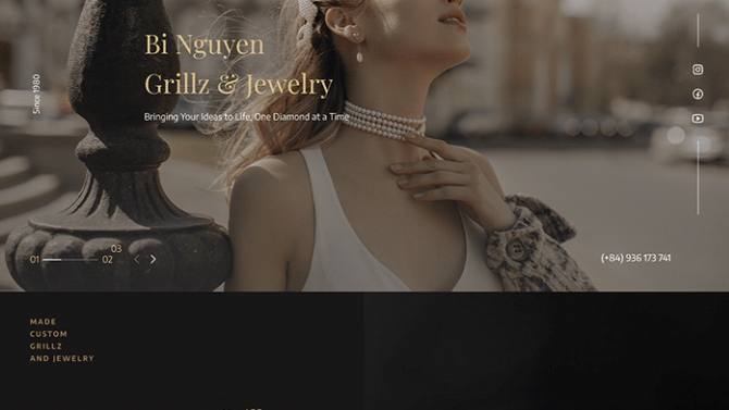 Bi Nguyen Grill & Jewelry - Web design