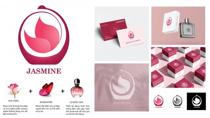 Thiết kế Logo nước hoa nữ Jasmine