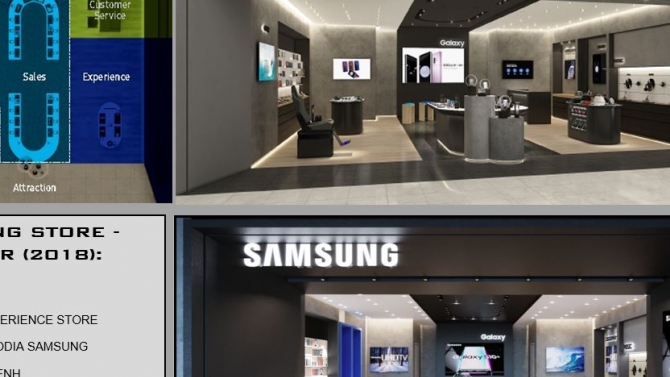 CỬA H&Agrave;NG TRẢI NGHIỆM SAMSUNG