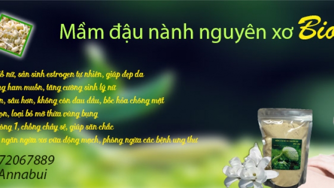 Thiết kế Banner Mầm đậu n&agrave;nh Bio-one