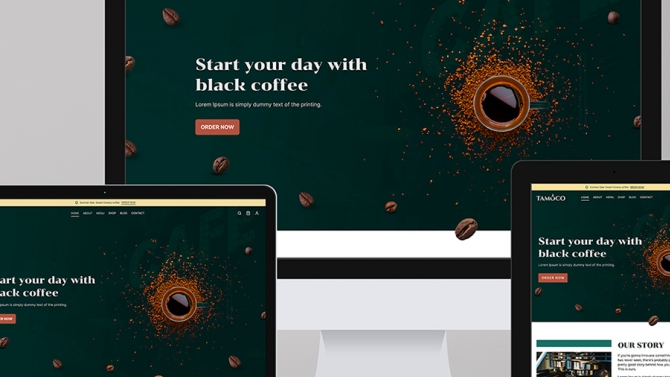 Thiết kế website Tamoco coffee