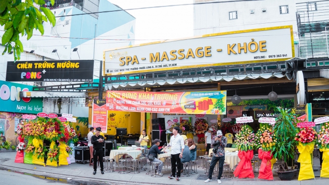 Chụp sự kiện khai trương Spa Kim Định Ph&aacute;t