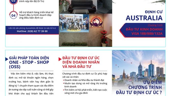 Thiết kế Brochur Định Cư &Uacute;c