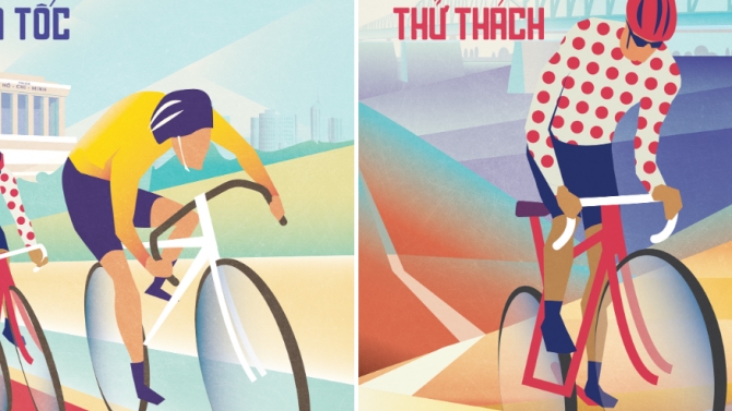 Thiết kế poster giải đua xe đạp
