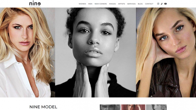 Thiết kế website model