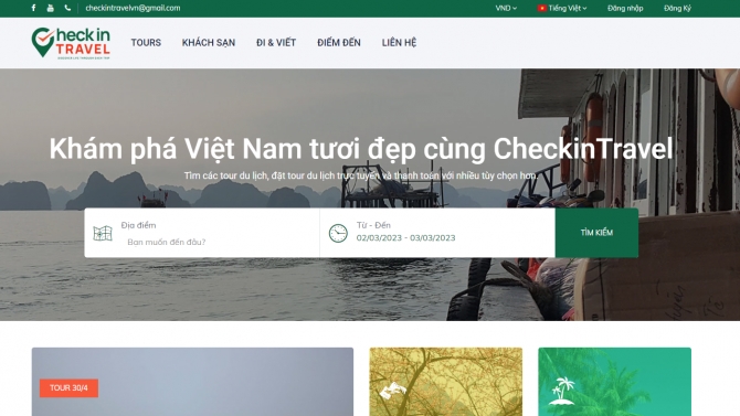 Thiết kế website checkintravel