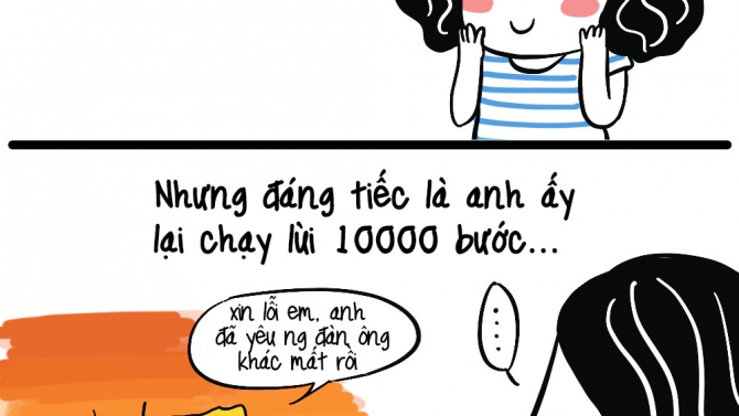 Minh họa truyện tranh 4 khung - fanpage B&agrave; Gi&agrave; K&ecirc;u Ca
