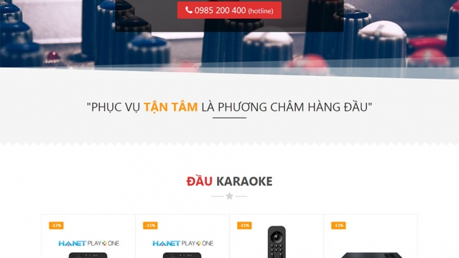 Thiết kế web Tr&uacute;c Khang Audio