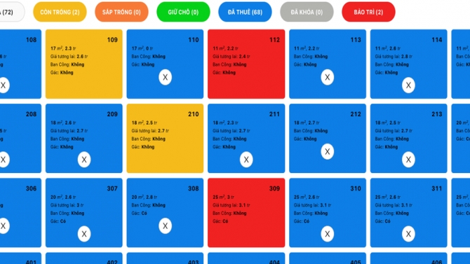 Website quản l&yacute; nh&agrave; trọ/ph&ograve;ng trọ