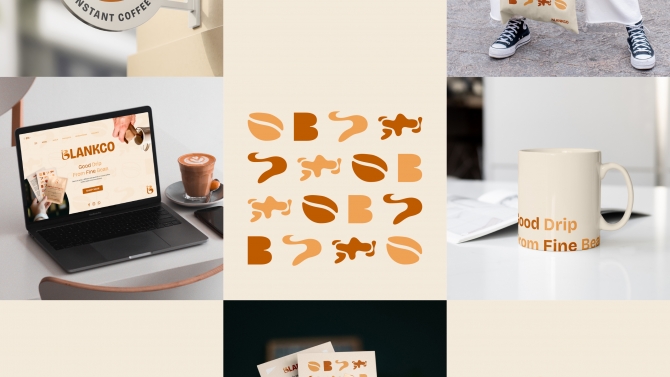 Thiết kế Logo, Bộ nhận diện cho thương hiệu Blankco Coffee