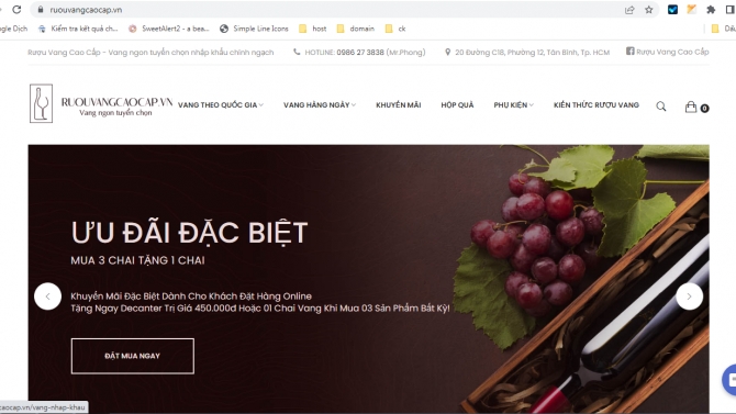Rượu Vang Cao Cấp - Vang Ngon Nhập Khẩu Ch&iacute;nh Ngạch