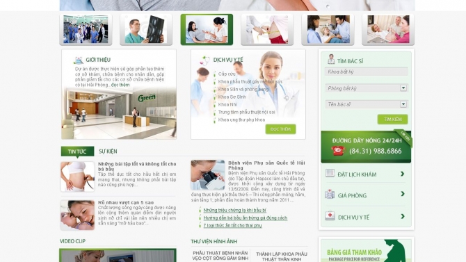 Website Green hospital