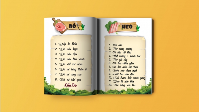 Thiết kế Menu