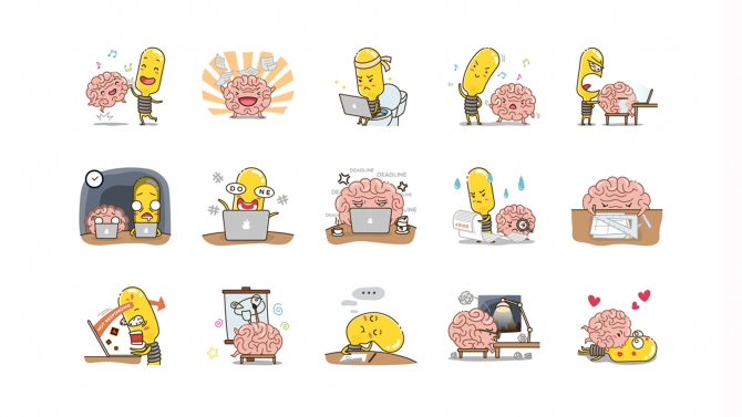 Thiết kế Stickers Set