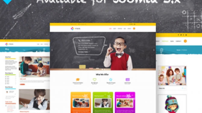 Four- A website responsive by joomla for kids education