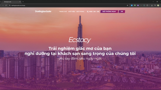 Web đặt ph&ograve;ng kh&aacute;ch sạn online