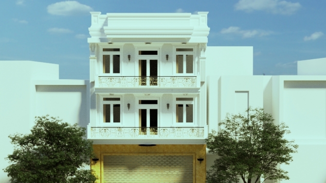 Thiết kế nh&agrave; phố