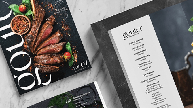Gouter Magazine | Editorial Design