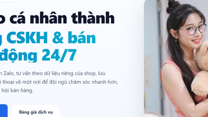 Zalo AI Seller &ndash; Nền tảng Trợ l&yacute; ảo AI CSKH & Chốt đơn 24/7