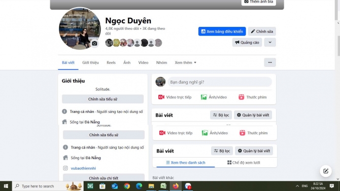 thiết kế trang fanpage facebook