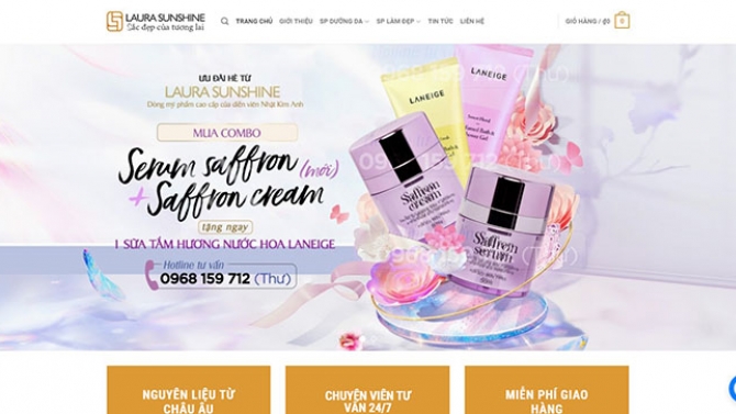 Dự &aacute;n khởi nghiệp ri&ecirc;ng | Mỹ phẩm Laura Sunshine