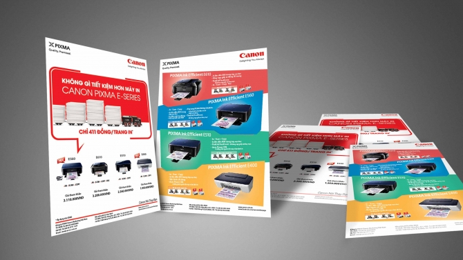 Leaflet Canon Pixma-E series