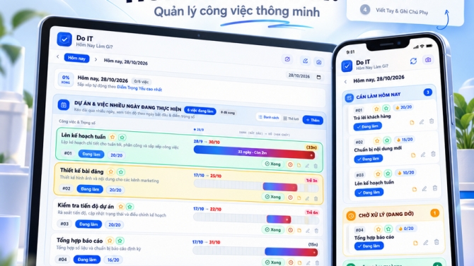 X&acirc;y dựng ứng dụng quản l&yacute; việc c&aacute; nh&acirc;n