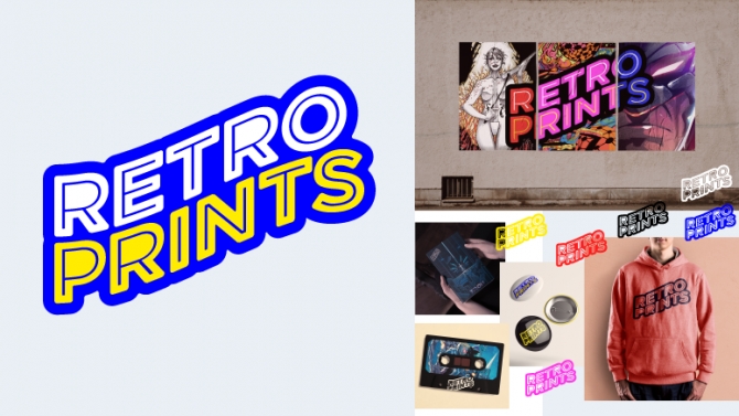 LOGO shop in ấn indie RETRO PRINTS