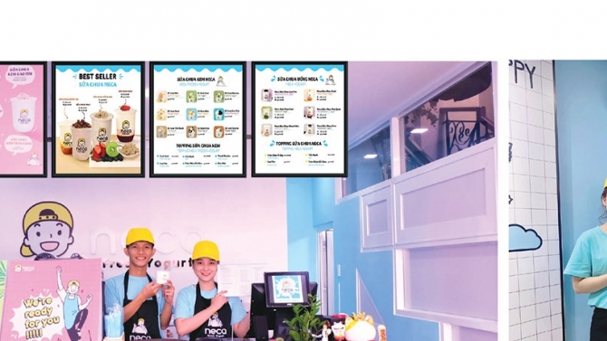 Thiết kế menu & Standee Neca