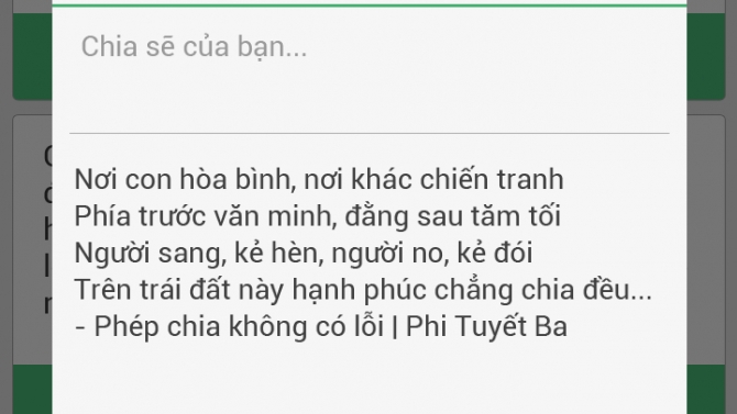 Chia sẻ danh ng&ocirc;n l&ecirc;n mạng x&atilde; hội