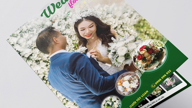 TỜ GẤP TIỆM HOA CƯỚI - BROCHURE