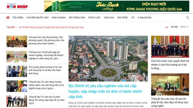 Tạp ch&iacute; điện tử H&ograve;a Nhập