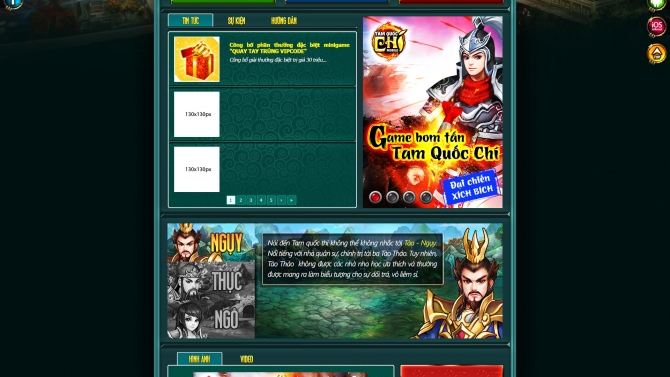 Web game TAM QUỐC CH&Iacute;