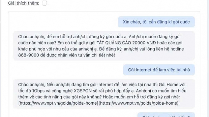 Hệ thống AI tư vấn g&oacute;i cước viễn th&ocirc;ng (LLM + RAG + LangChain)