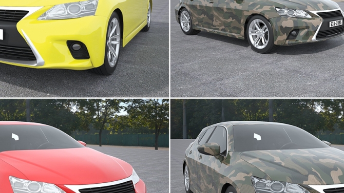 Lexus CT 2015 ARMY 3D model