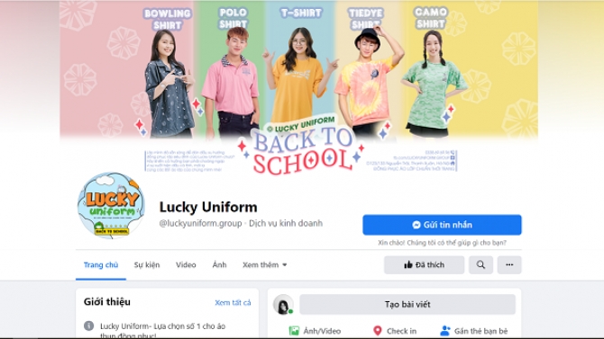 quản l&iacute; Fanpage LUCKYUNIFORM