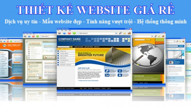 Thiết kế website gi&aacute; rẻ chỉ với 500k cho 1 giao diện