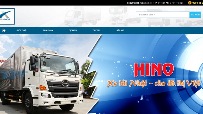 Website Xe Tải 3S HINO TPHCM