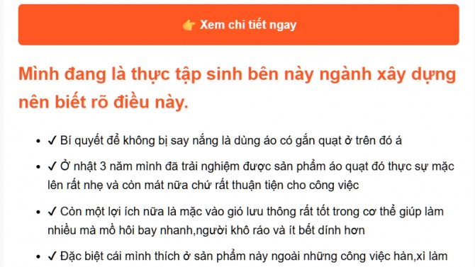 Landing page &Aacute;o quạt điều h&ograve;a