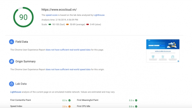 Thiết kế v&agrave; tối ưu m&aacute;y chủ v&agrave; website wordpress ecocloud.vn