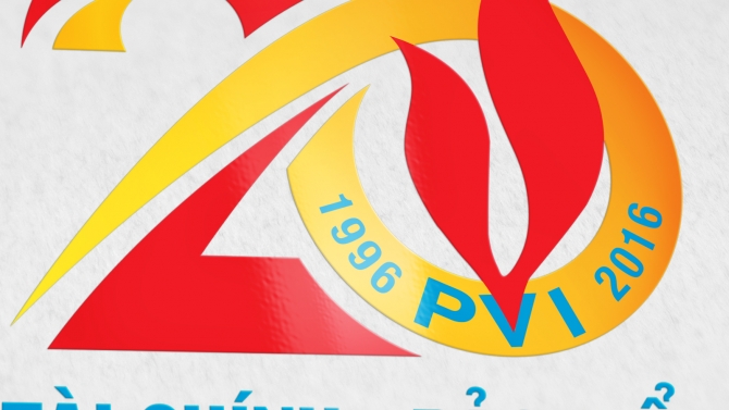 Thiết kế Logo 20 năm Th&agrave;nh lập Tập đo&agrave;n Dầu kh&iacute; Việt Nam