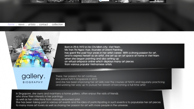 Layout Website OrientPainting 2013
