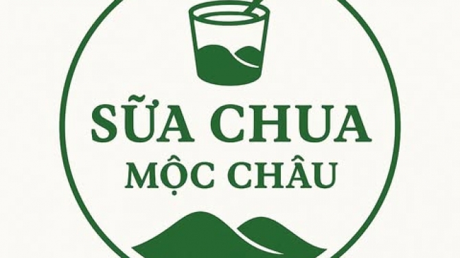 thiết kế logo cho sản phẩm sữa chua Mộc Ch&acirc;u