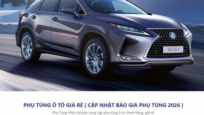 X&acirc;y dựng Website thương mại điện tự về phụ t&ugrave;ng &ocirc; t&ocirc;