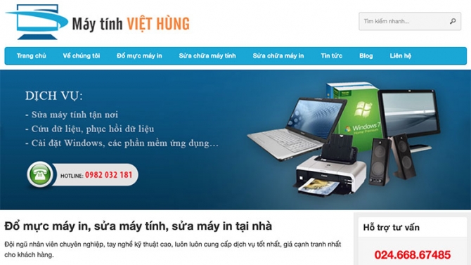 SEO dự &aacute;n đổ mực m&aacute;y in & sửa m&aacute;y in