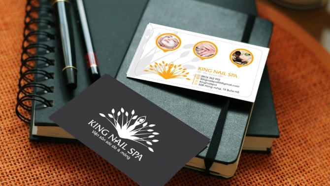 Thiết kế logo v&agrave; name card spa